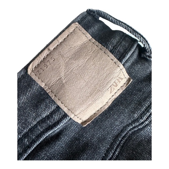 Zara Womens Jeans Mid Rise Skinny Stretch Slim Fit‎ Denim Charcoal Black Size 30 - Picture 5 of 16
